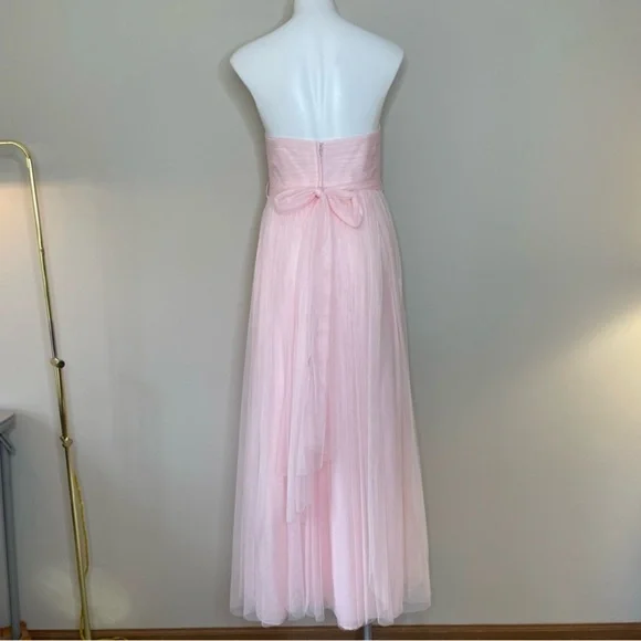 Wtoo Elegant Strapless Blush Pink Tulle Special Occasion Dress Evening Gown - Picture 8 of 14